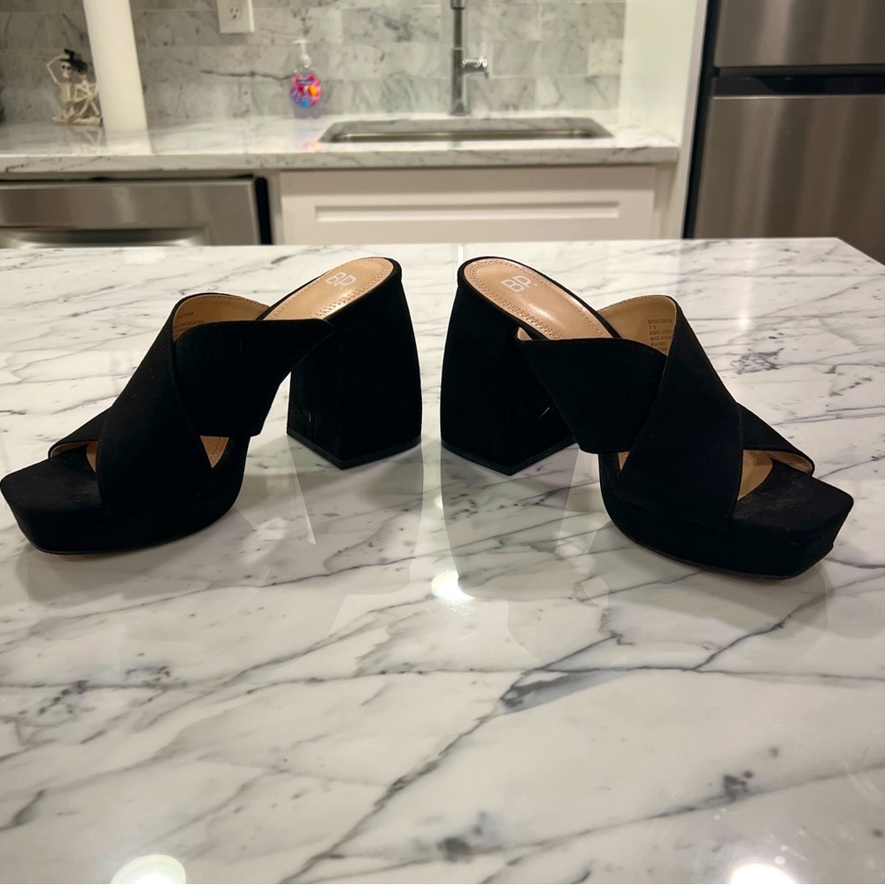 Super Comfy Block Heel Slides
